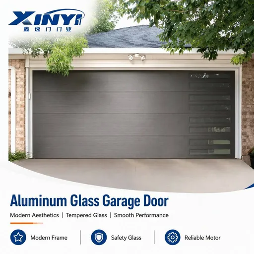 xinyi-aluminum-glass-garage-door-modern-black
